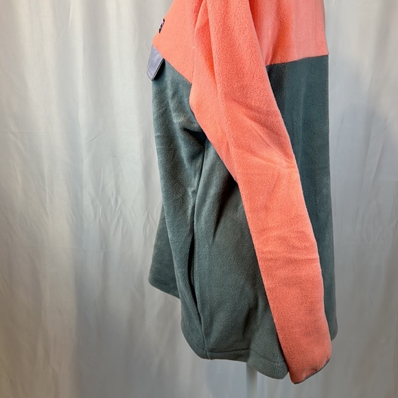 NWT - SIMPLY SOUTHERN CORAL GREY FLEECE LONG SLEEVE PULLOVER JACKET, SIZE L. - Picture 5 of 8